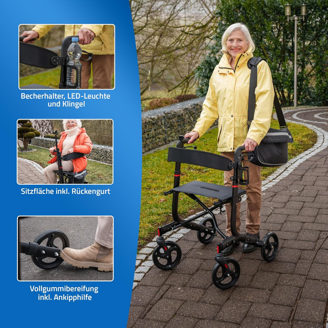 Ridder Rollator BlackComfort Features